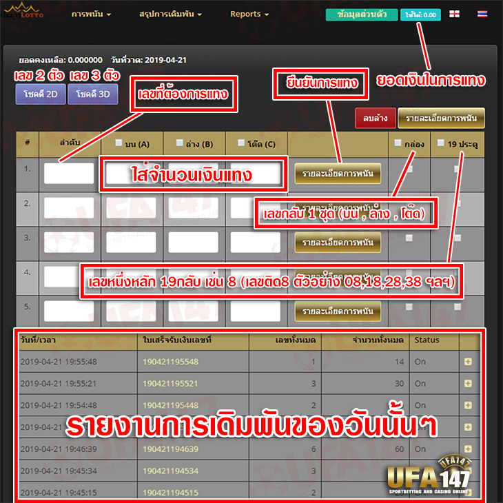 แทงหวยรายวัน
